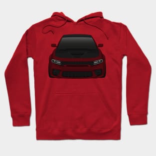 Charger Widebody Octane-red + black Hoodie